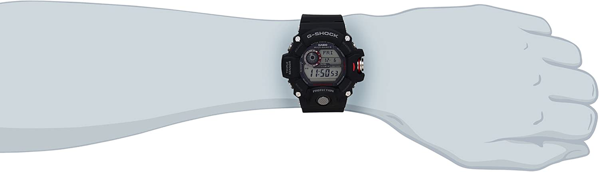 Casio Men's GW-9400J-1JF G-Shock Digital G Rangeman Series Multiband 6, Black Watch