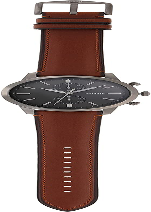 Fossil Men's Townsman Stainless Steel and Leather Casual Quartz Chronograph Watch