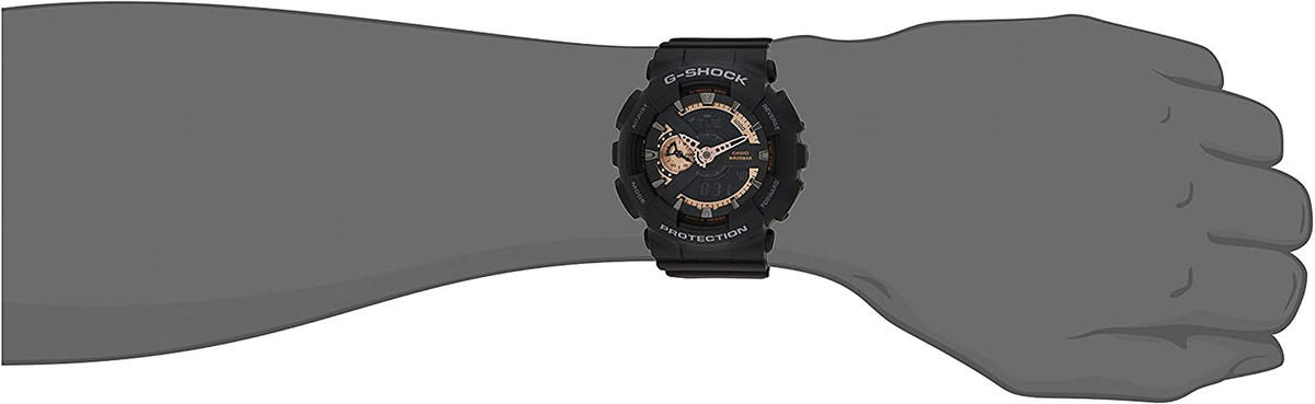 G-Shock X-Large Combi GA110 Black/Rose Gold