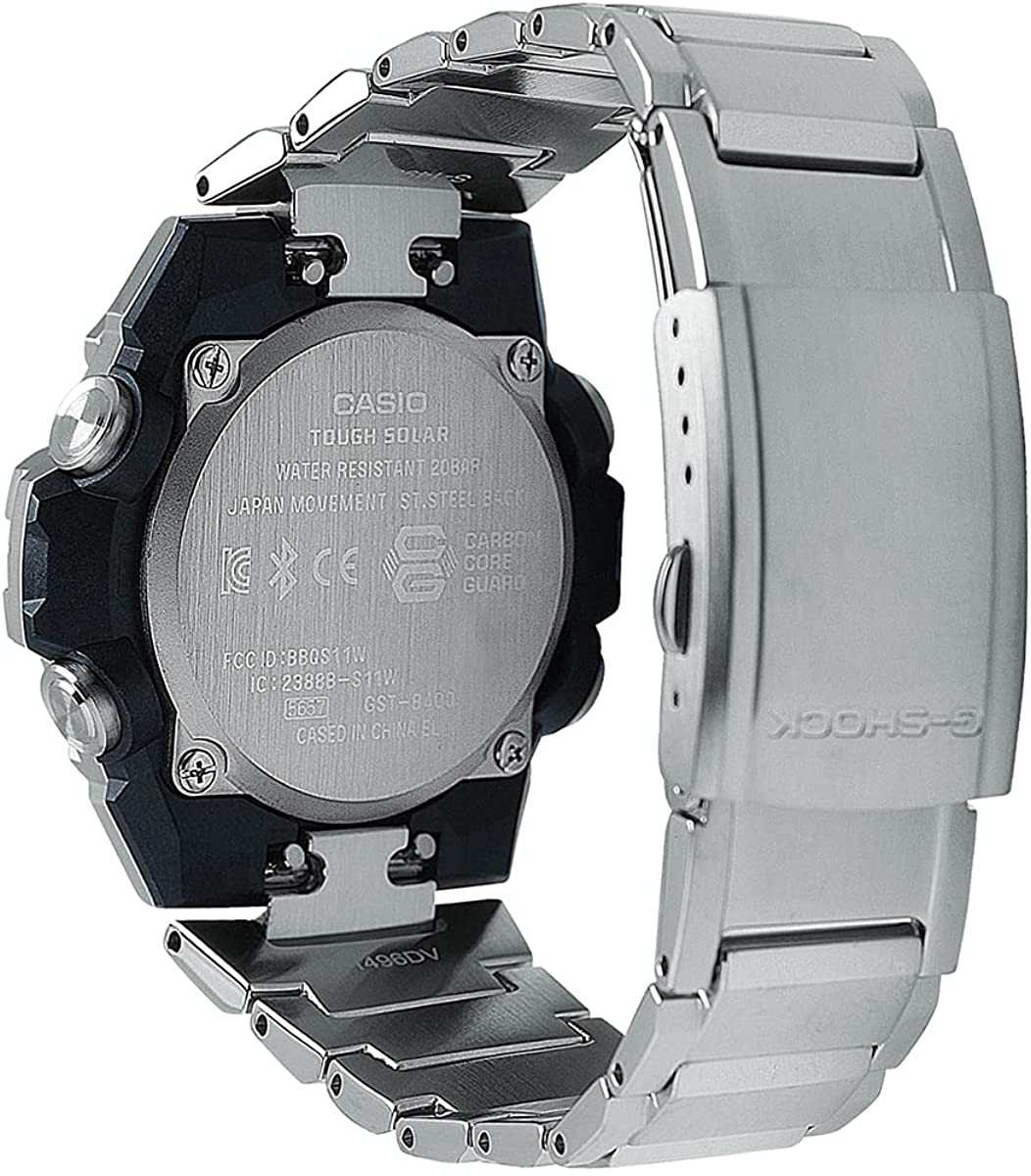 G-Shock Men's Slim G-Steel GSTB400 Watch, Stainless Steel