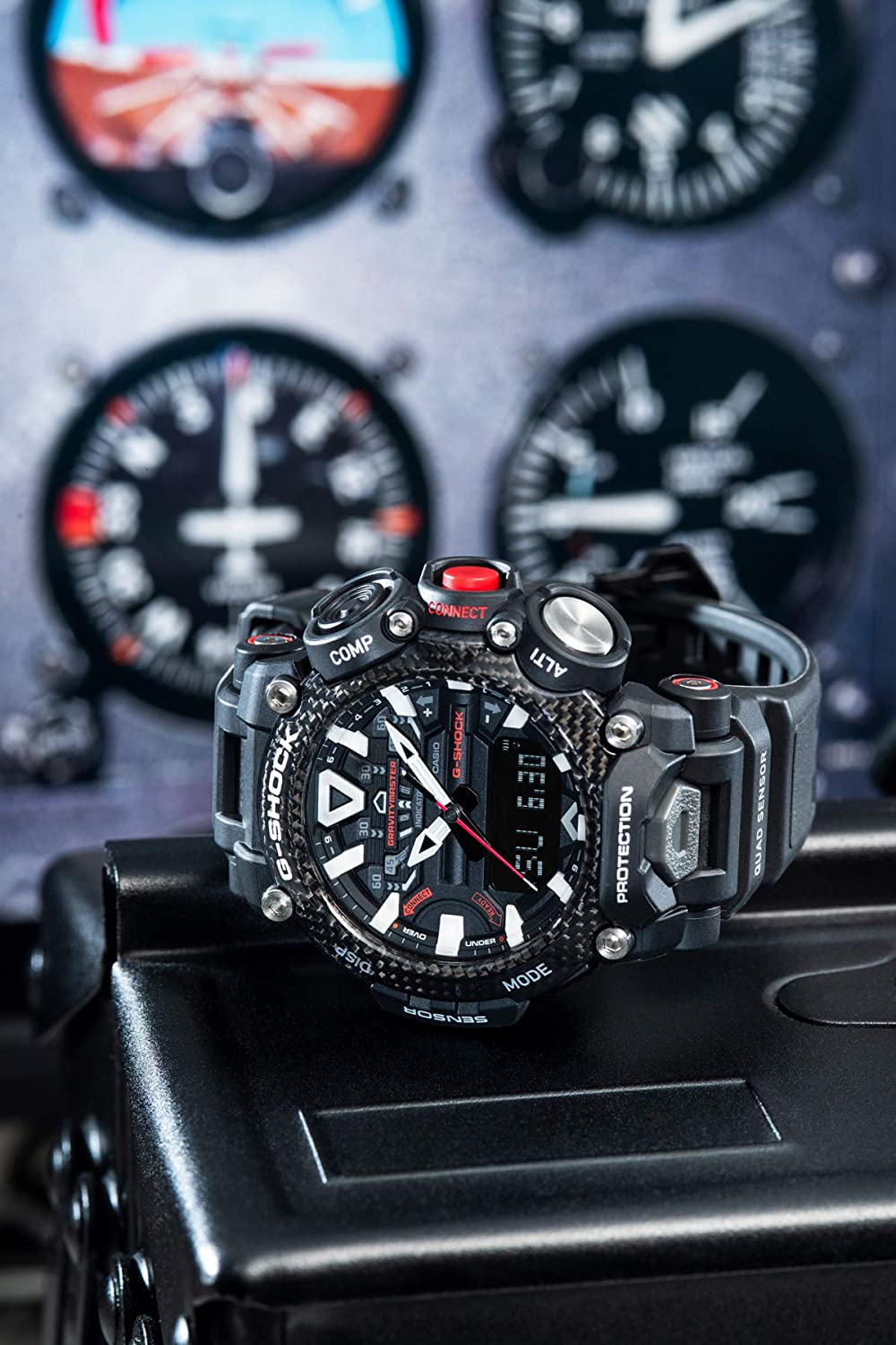 G-Shock Men's GRB200-1A Gravity Master Watch, Black, One Size