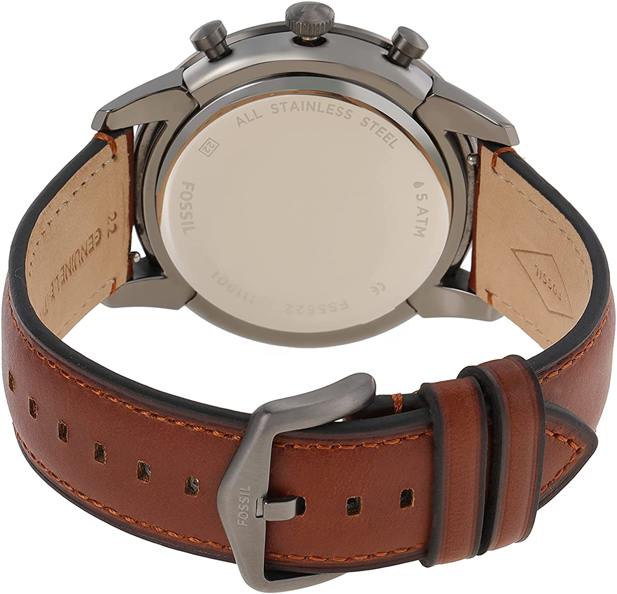 Fossil Men's Townsman Stainless Steel and Leather Casual Quartz Chronograph Watch