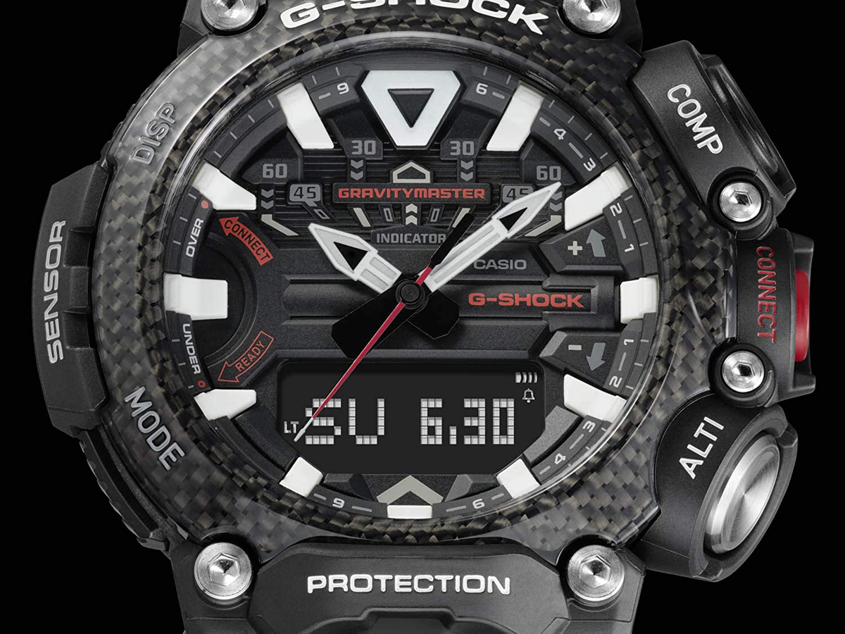 G-Shock Men's GRB200-1A Gravity Master Watch, Black, One Size