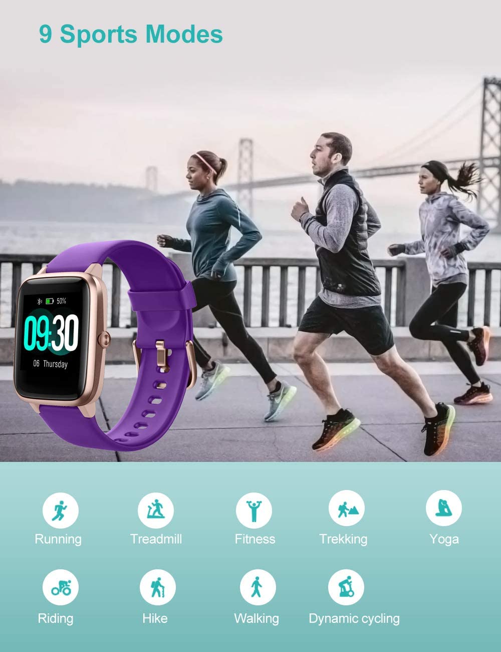Willful Android& iOS IP68 Smart Watch