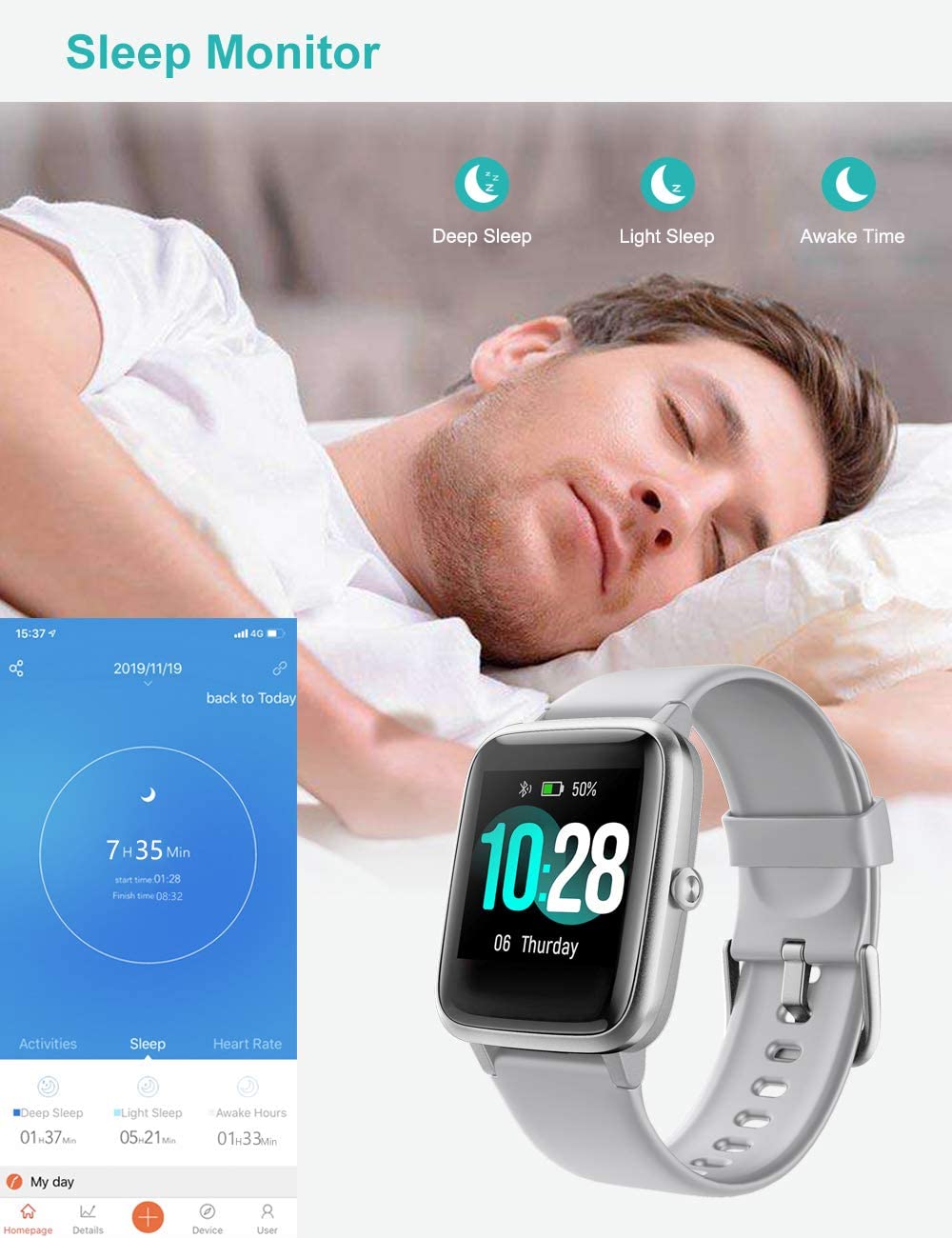 Willful Android& iOS IP68 Smart Watch
