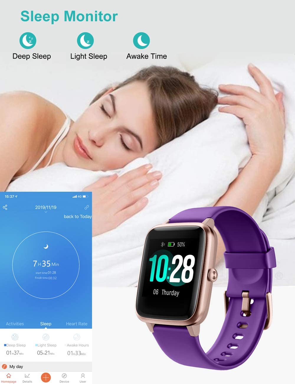Willful Android& iOS IP68 Smart Watch