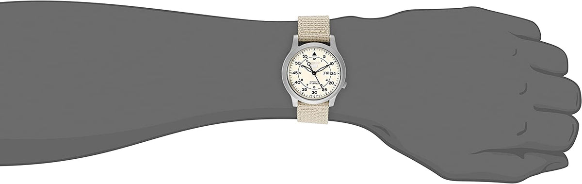 Seiko Men's Automatic Watch Canvas Strap SNK803