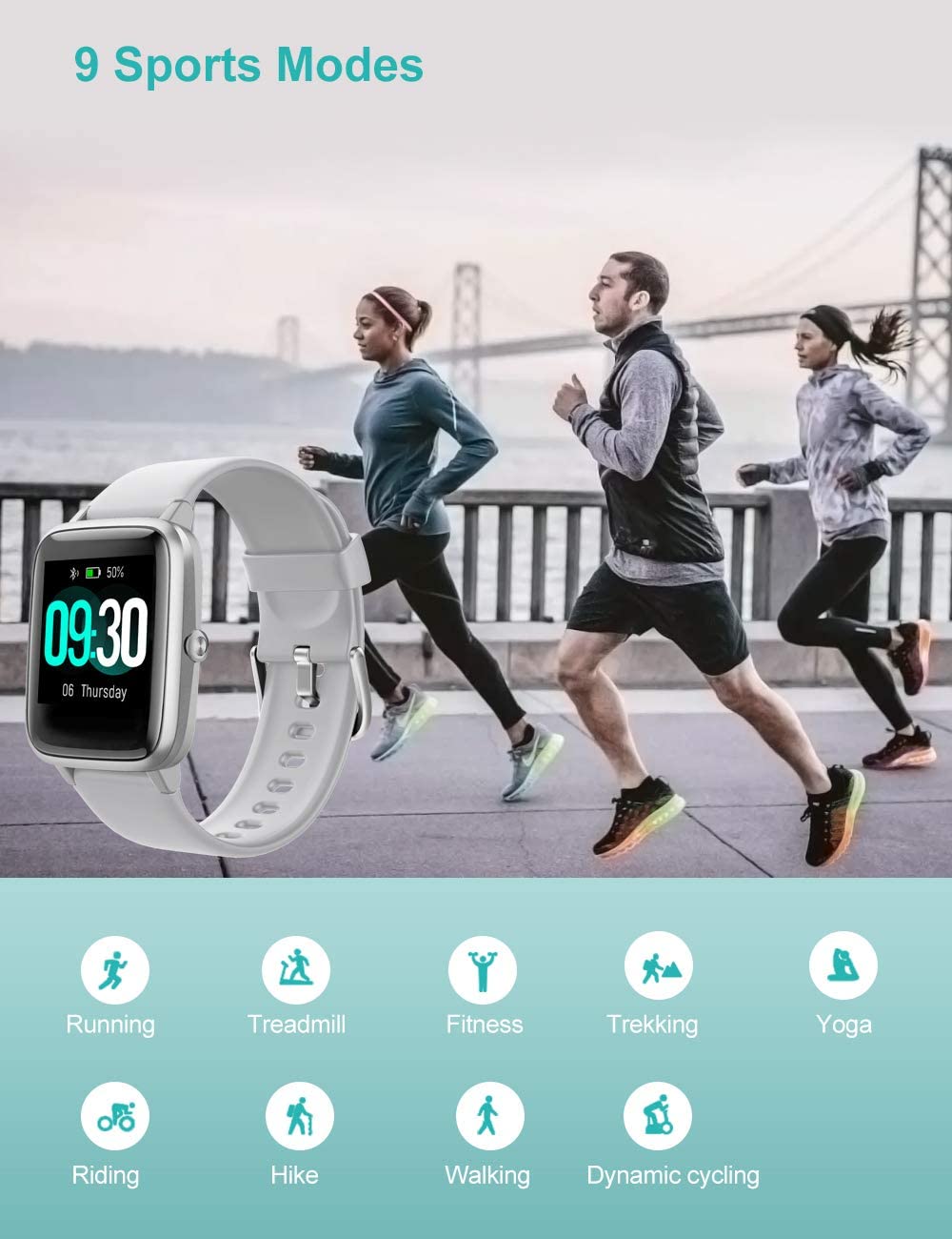 Willful Android& iOS IP68 Smart Watch