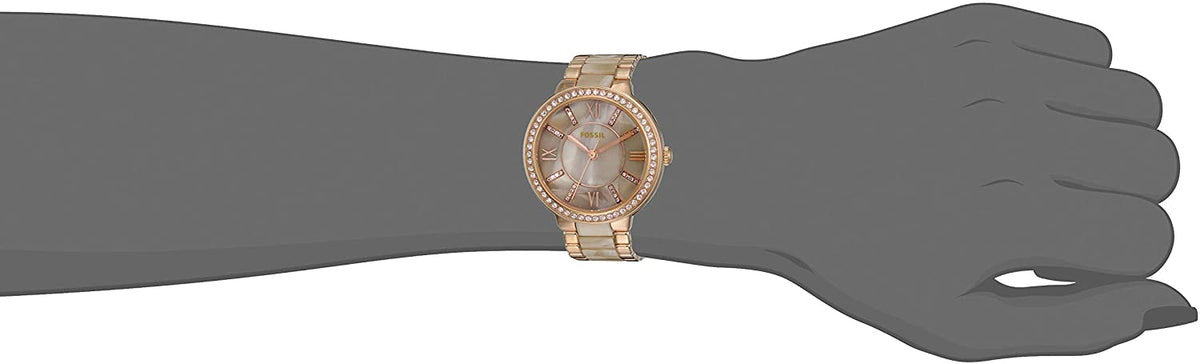 Fossil Women's Virginia Quartz Stainless Steel Dress Watch