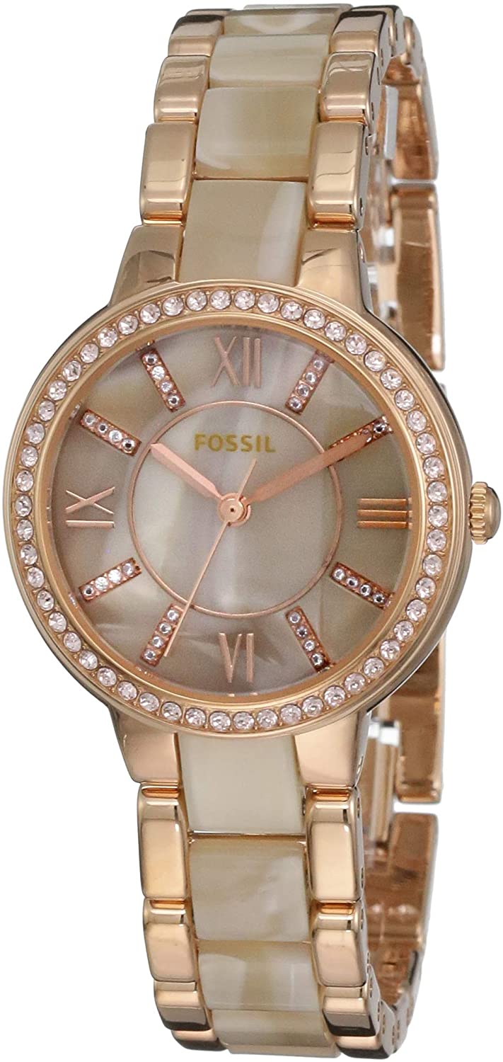 Fossil Women's Virginia Quartz Stainless Steel Dress Watch