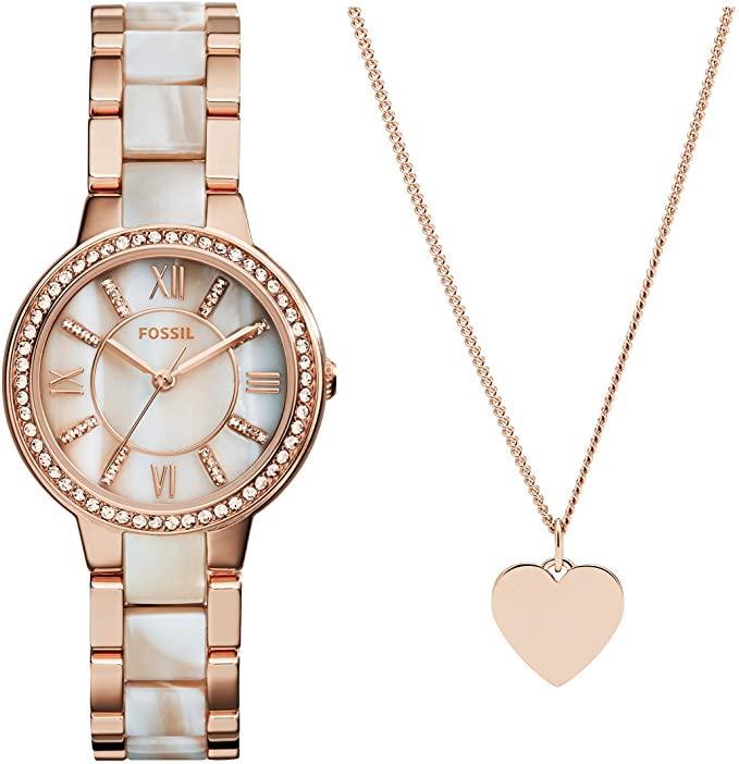 Fossil Women's Virginia Quartz Stainless Steel Dress Watch