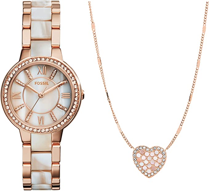 Fossil Women's Virginia Quartz Stainless Steel Dress Watch