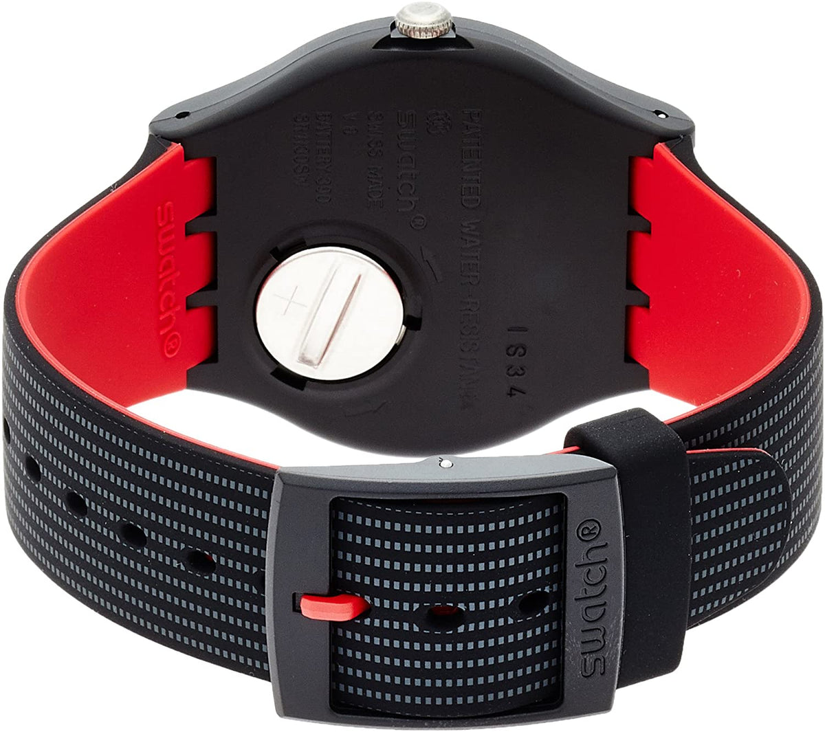 Swatch Unisex Black Watch SUOB714