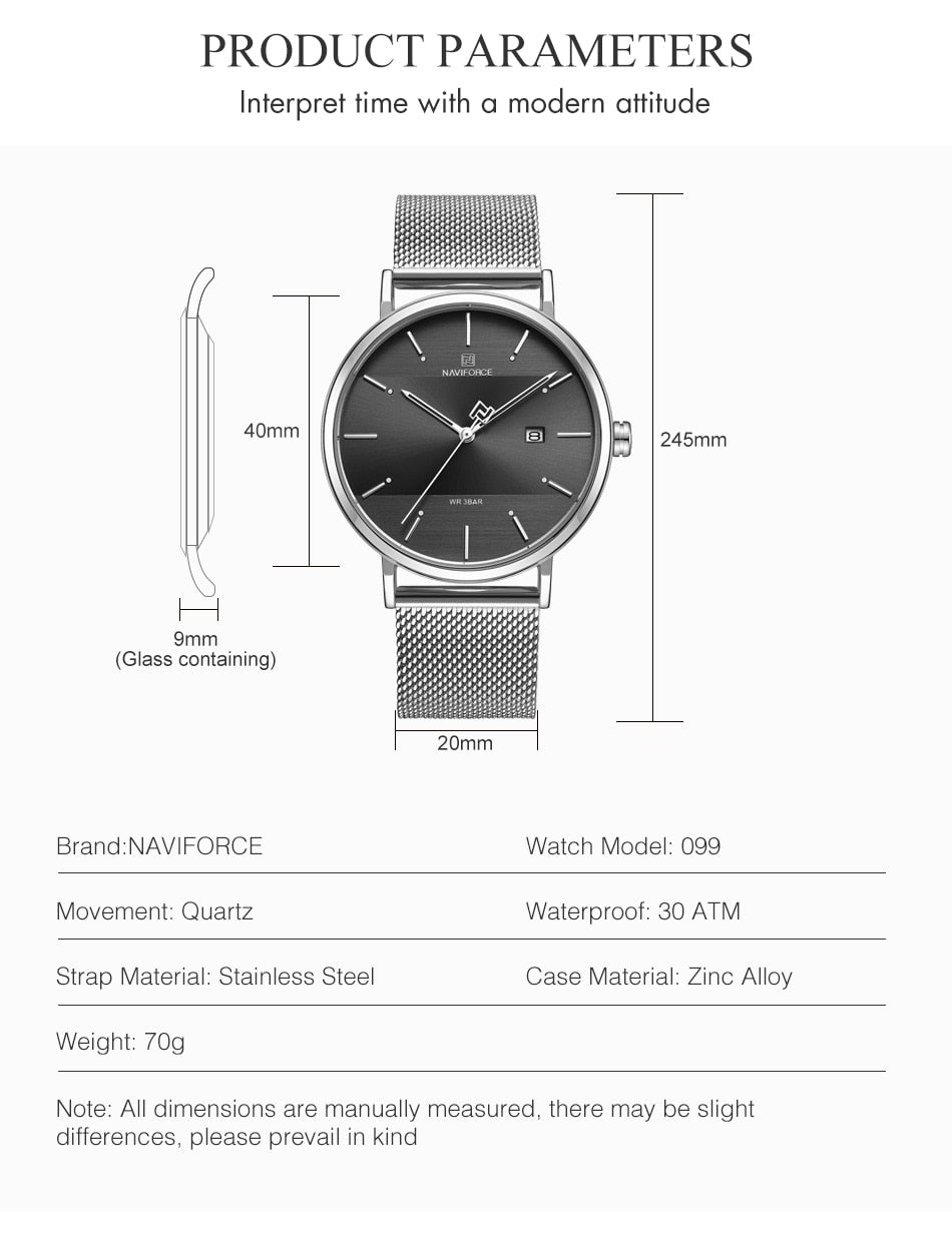 Men's Fashion Stainless Steel Watch