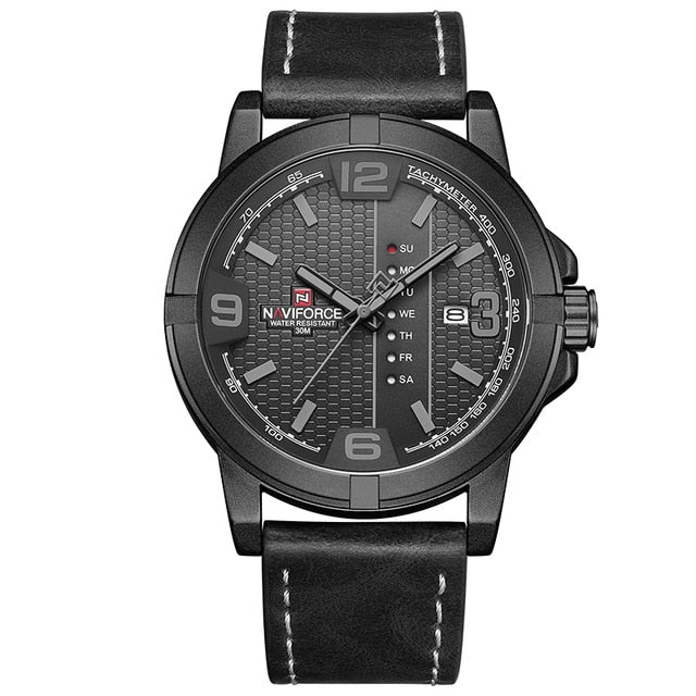 Men's Casual Leather Band Watch