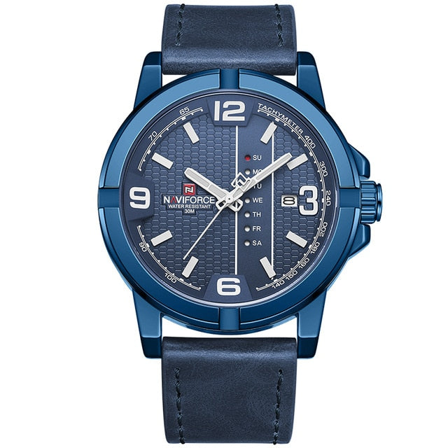 Men's Casual Leather Band Watch