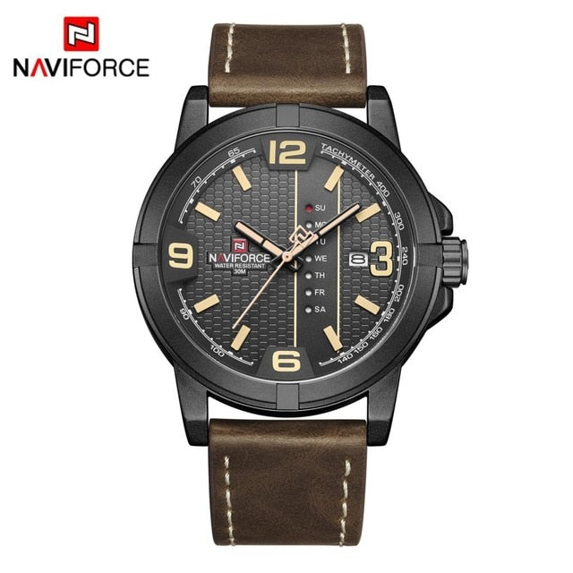 Men Casual Sports Leather Band Watch