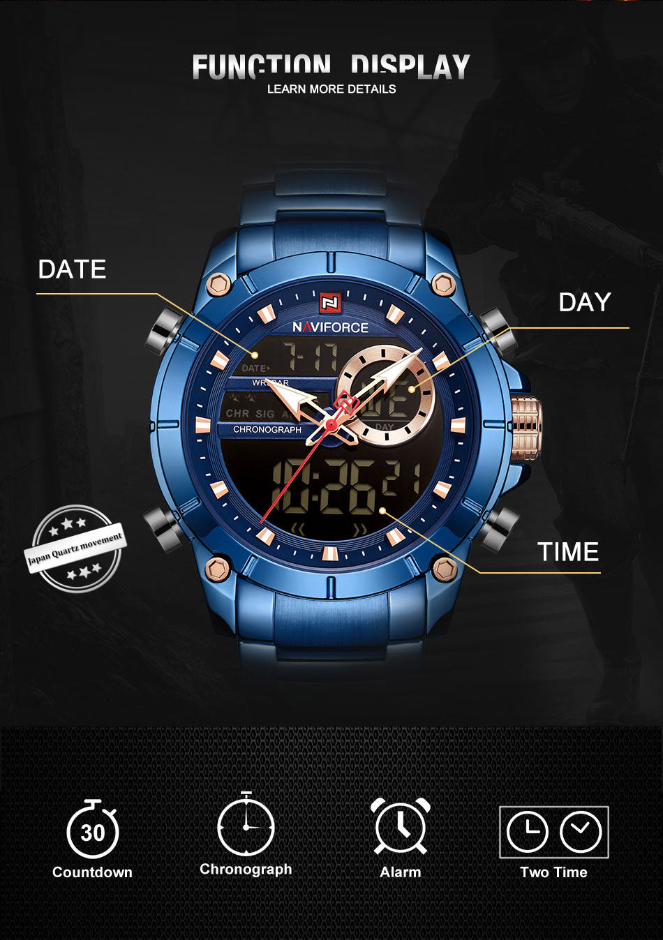 Men's Fashion LED Digital Watch