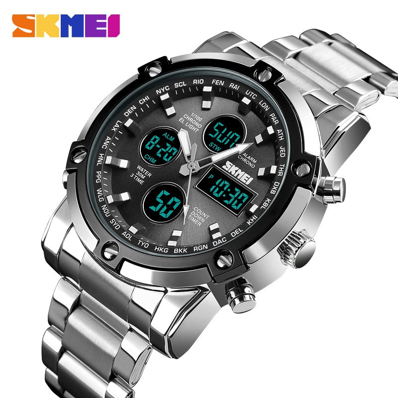 SKMEI Men's Stainless Steel Watch