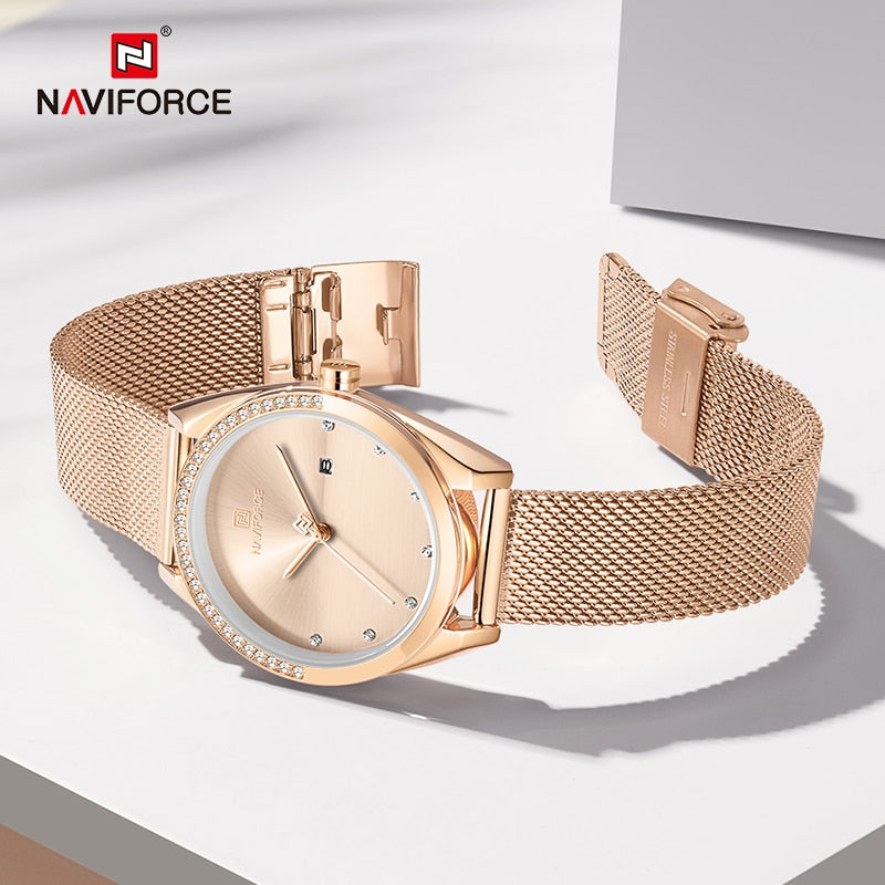 Lady's Luxury Fashion Stainless Steel Watch