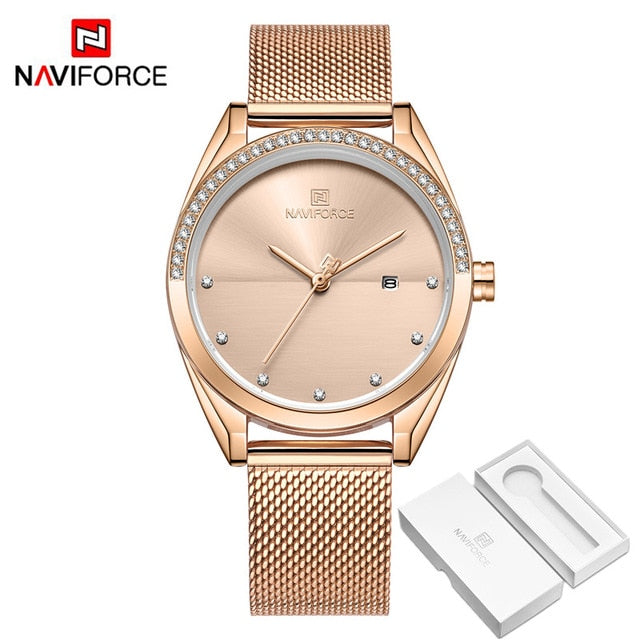 Lady's Luxury Fashion Stainless Steel Watch