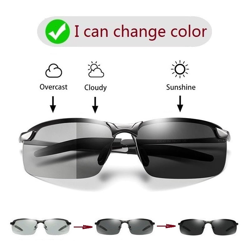 Photochromic Polarized Driving Sunglasses