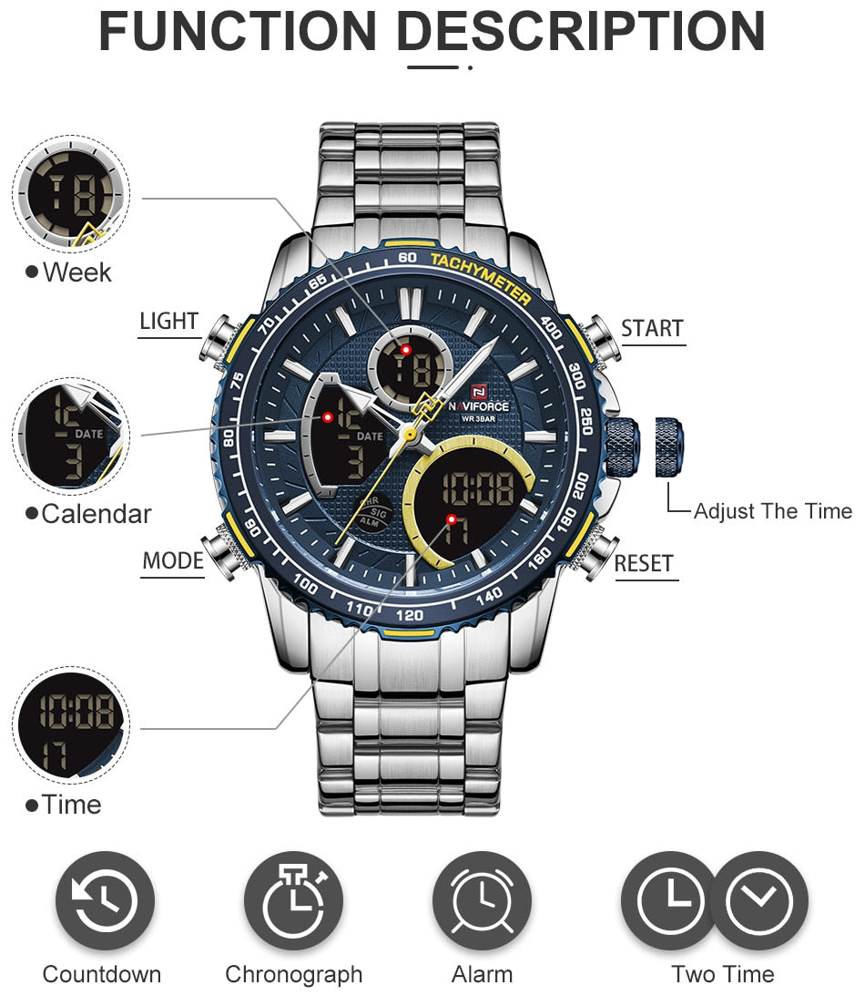 Men Outdoor Fashion LED Digital Watch