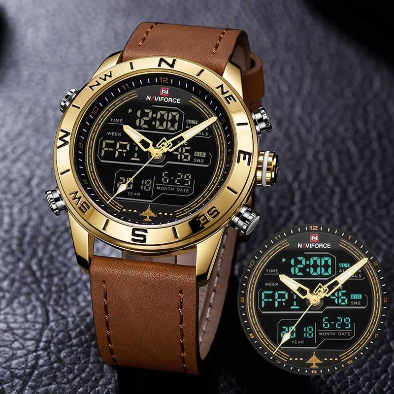 Men's Watch Army Military LED Digital