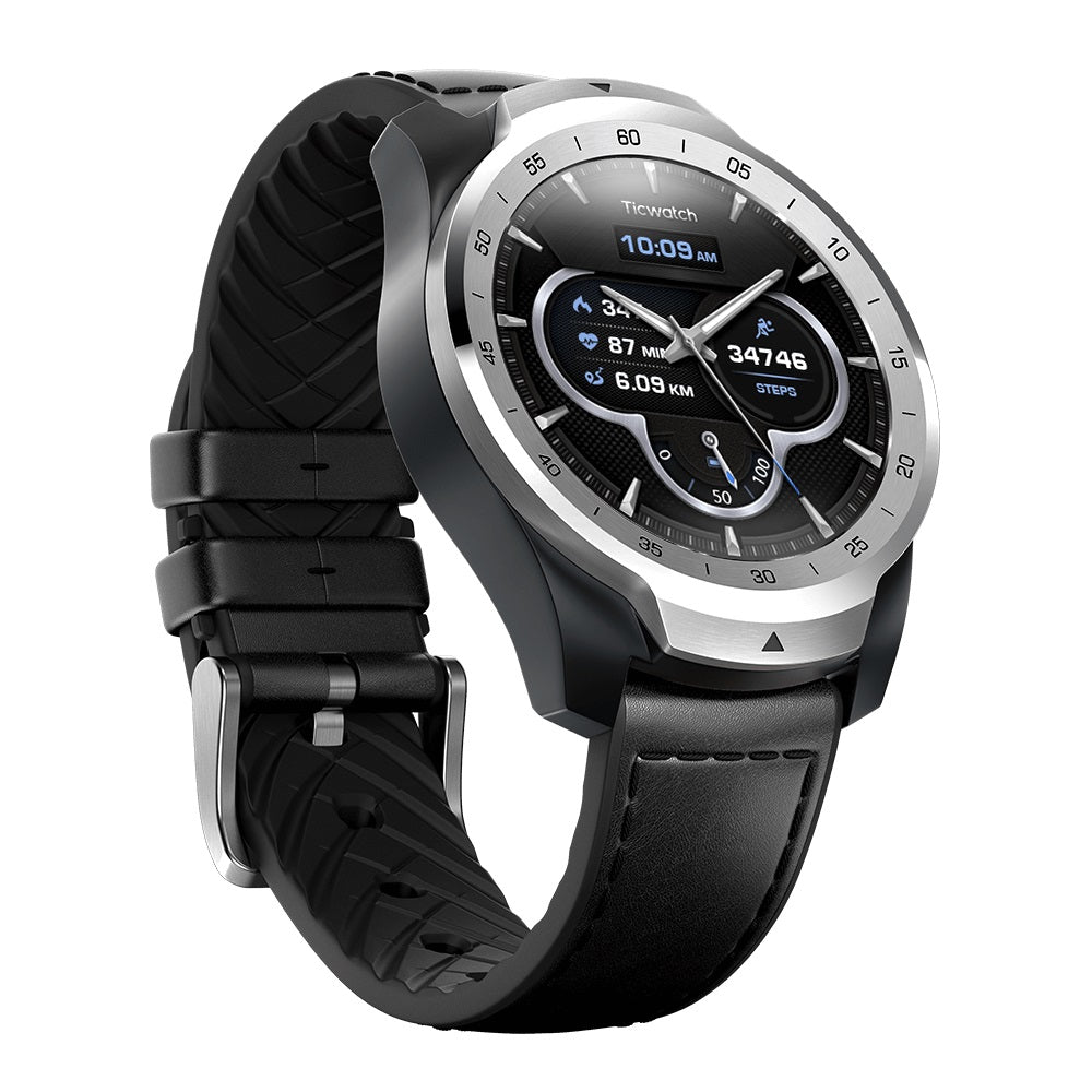 Ticwatch Pro 1.4 inch Bluetooth Sports Smart Watch IP68 Waterproof Built-in GPS NFC Heart Rate Monitor