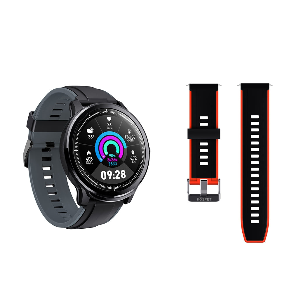 Kospet Probe 1.3 inch Smart Sports Watch Fitness Tracker Health Monitor Bluetooth Smartwatch