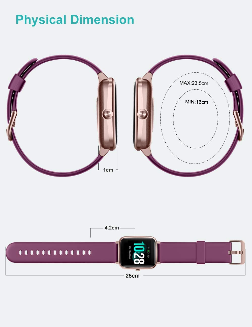 Willful Android& iOS IP68 Smart Watch