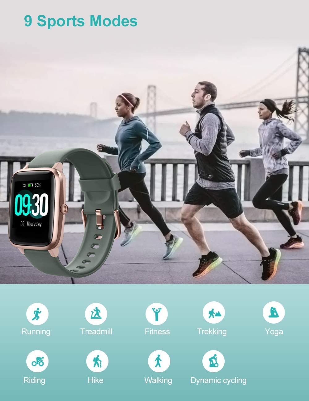 Willful Android& iOS IP68 Smart Watch