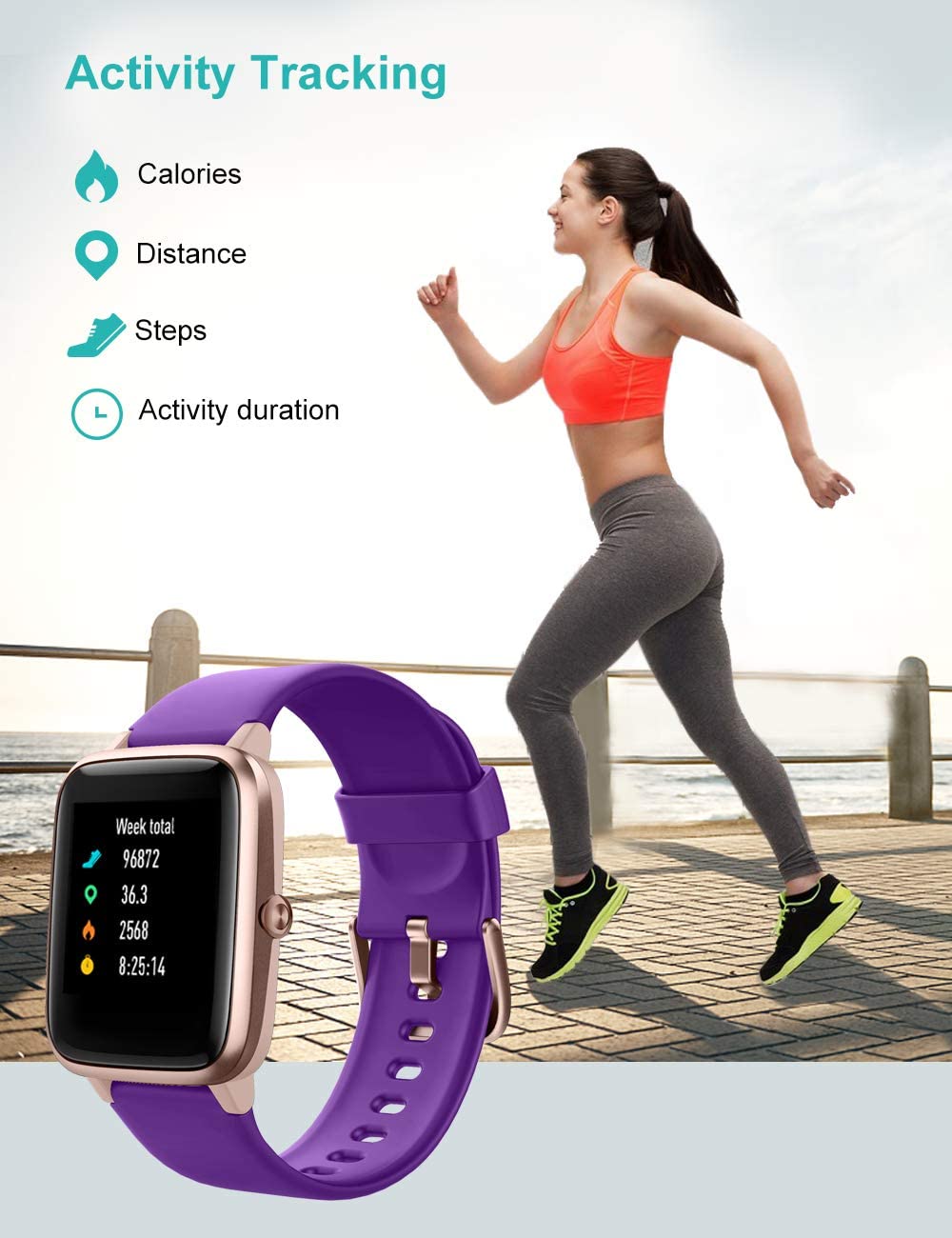 Willful Android& iOS IP68 Smart Watch