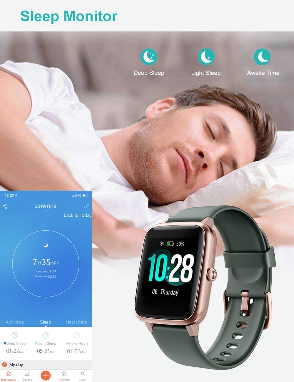 Willful Android& iOS IP68 Smart Watch