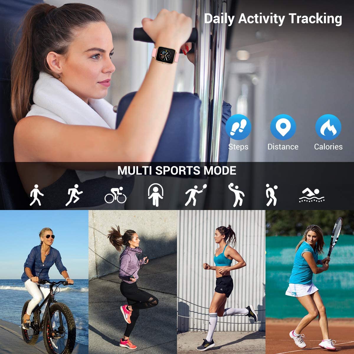 CanMixs Women's Smart Watch for Android& iOS