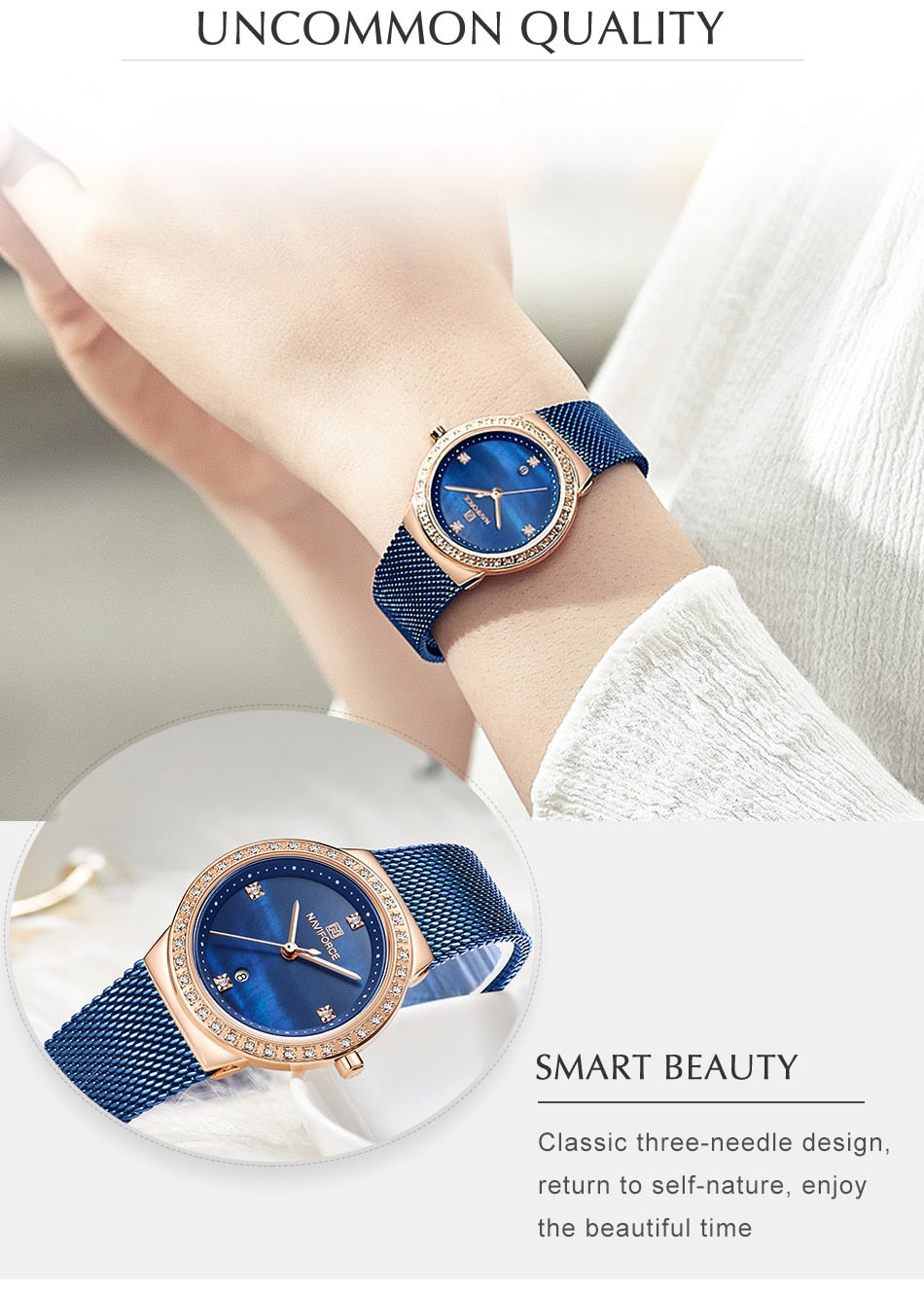Lady's Fashion Stainless Steel Watch