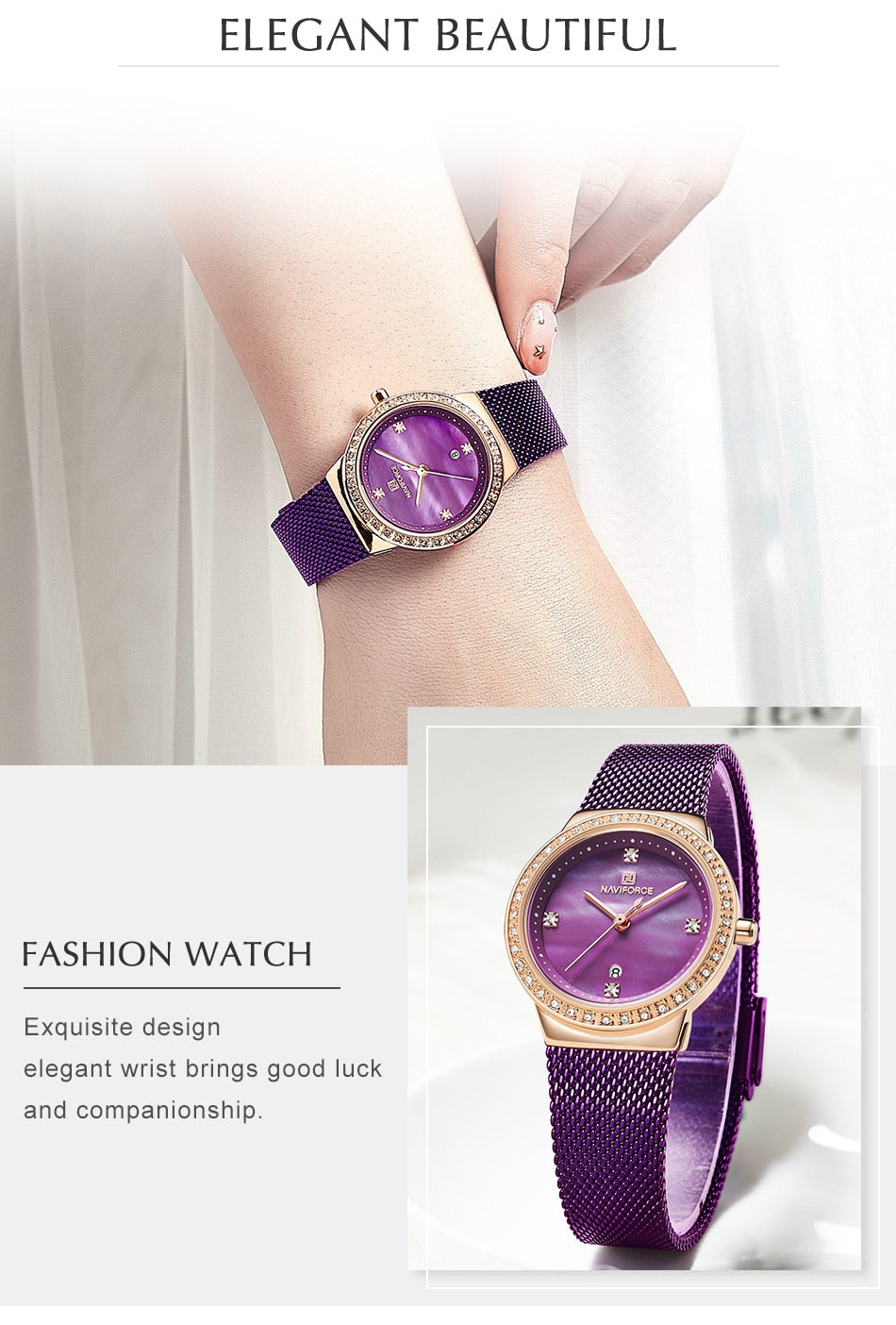 Lady's Fashion Stainless Steel Watch