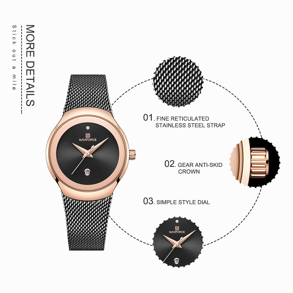 Lady's Fashion Stainless Steel Watch