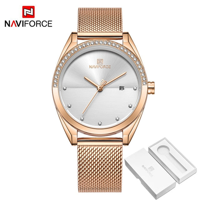 Lady's Luxury Fashion Stainless Steel Watch