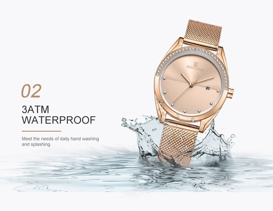 Lady's Luxury Fashion Stainless Steel Watch