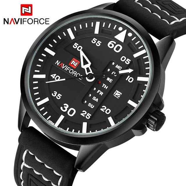 Men's Army/Sports Leather band Watch